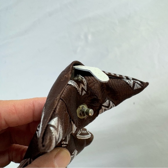 JCPenney Men’s Vintage 70’s Brown Clip On Tie - Picture 3 of 5